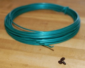 Plastic coated wire cable